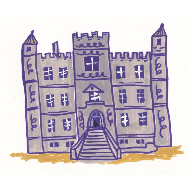 Illustration of Bolsover Castle in Derbyshire
