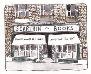 Illustration of Scarthin Books, Bookshop, Cromford, Derbyshire
