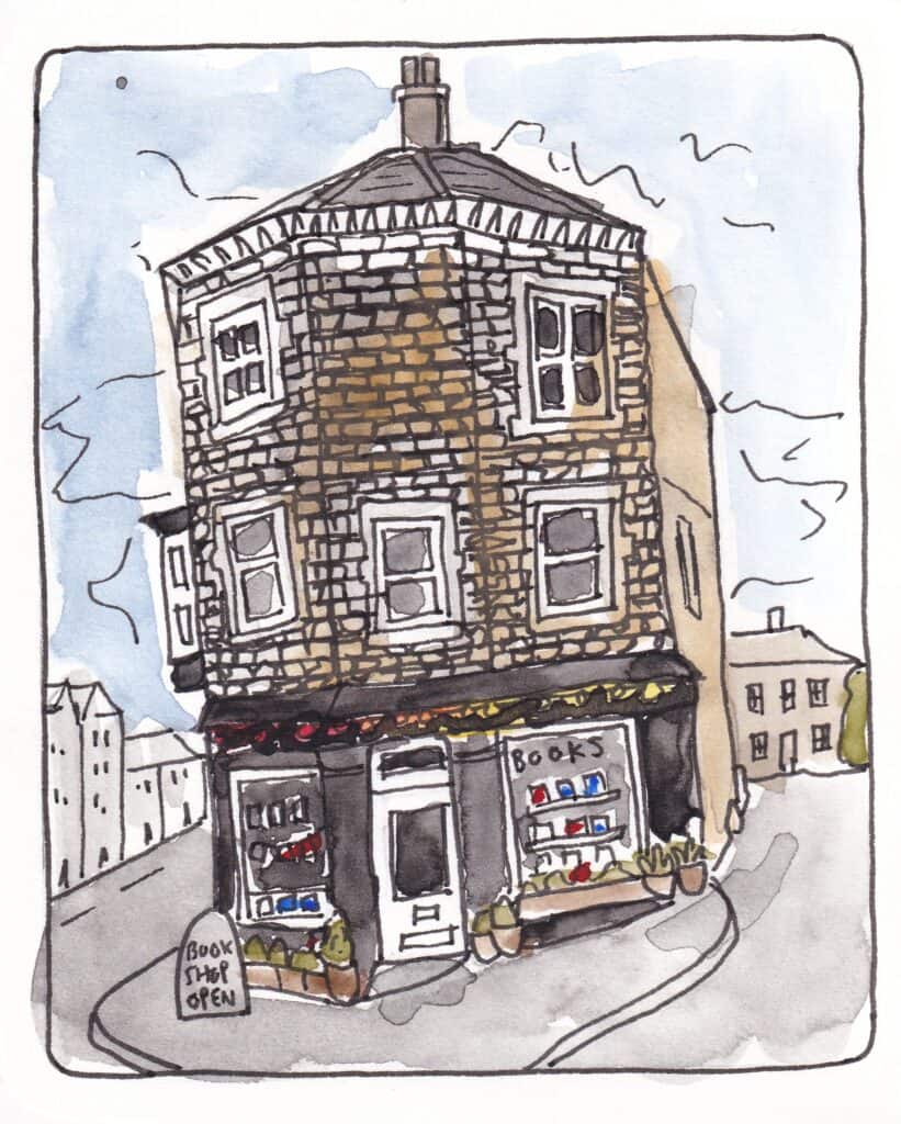 Illustration of Scrivener’s Books & Bookbinding - Buxton, Bookshop, Derbyshire