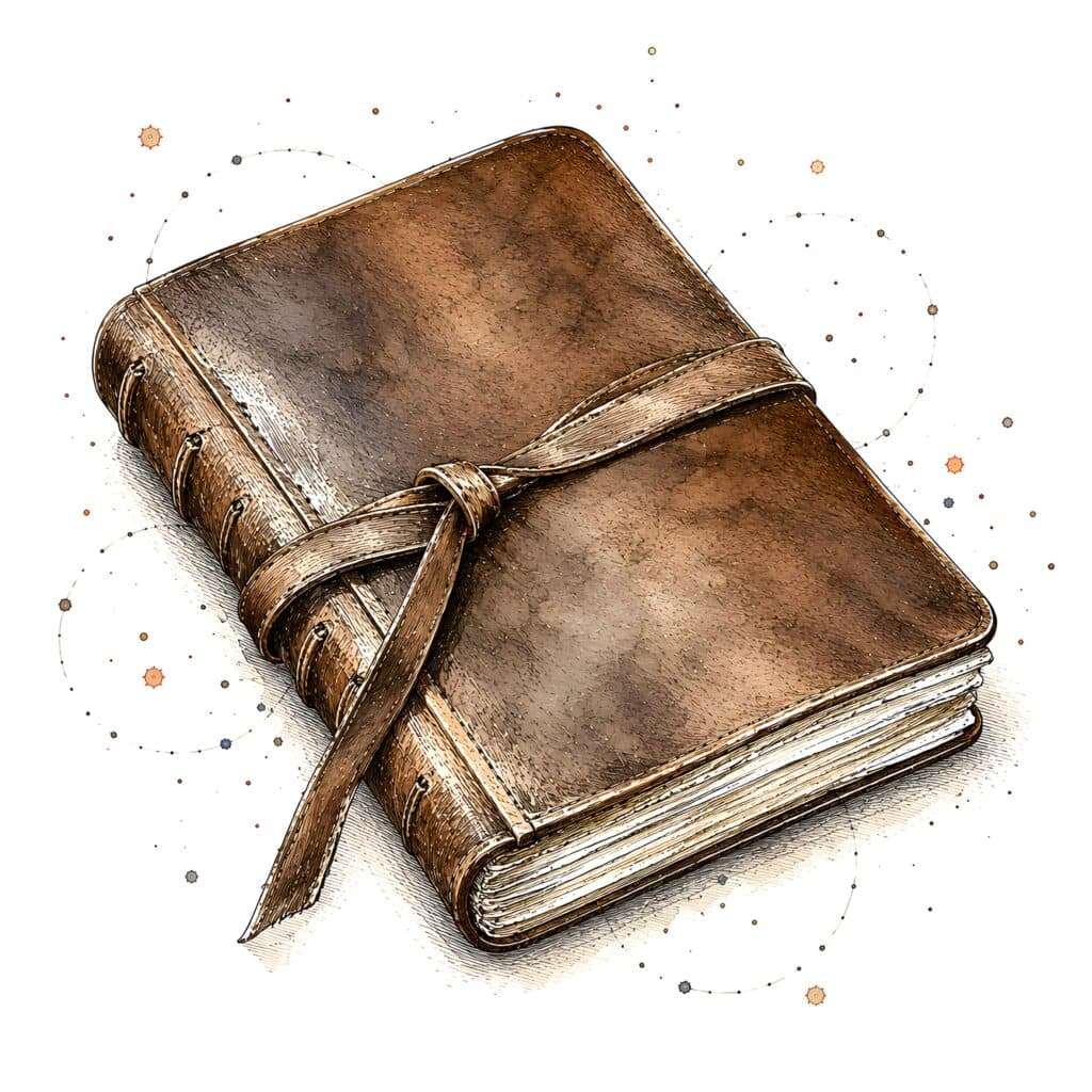 Illustration of a sketchbook