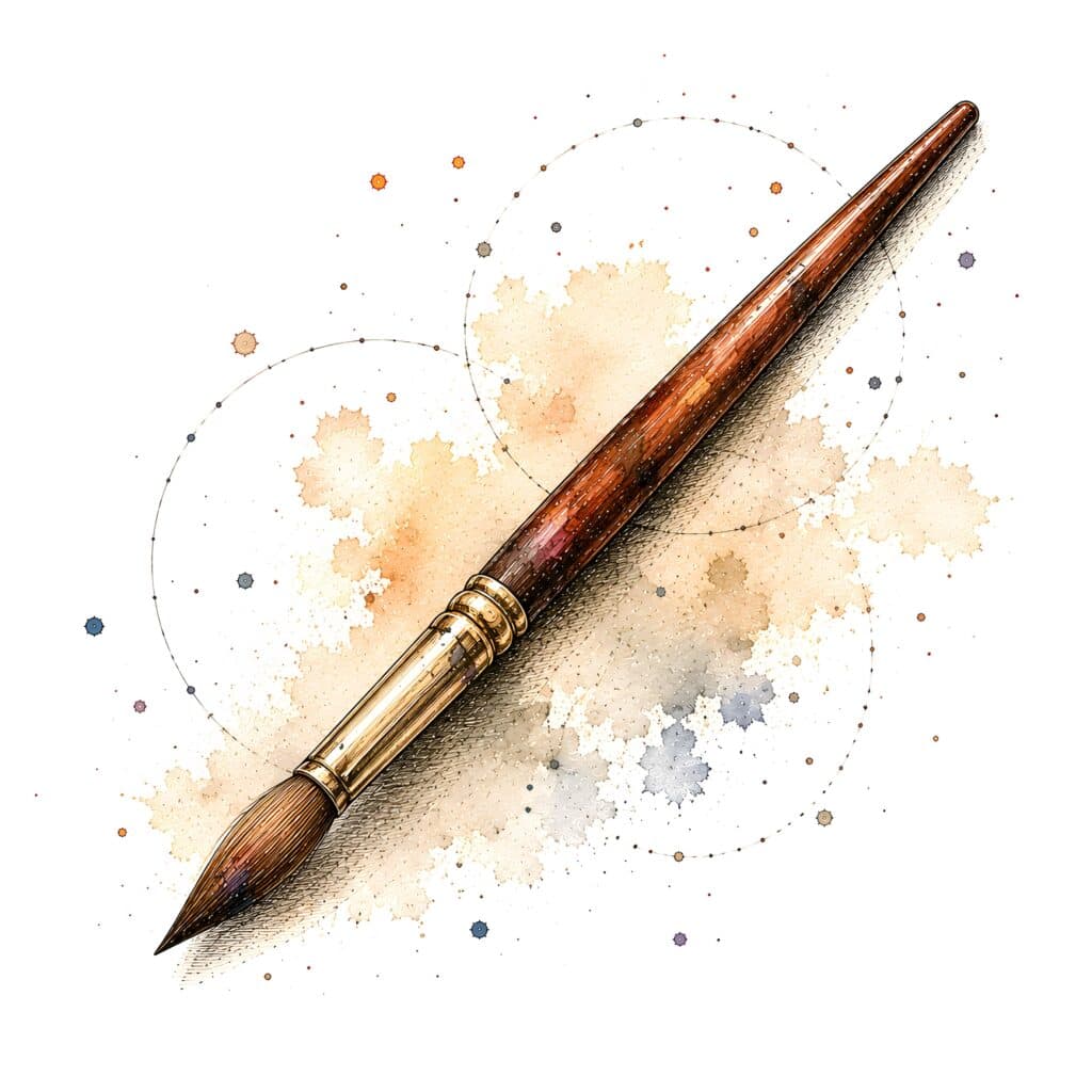 Illustration of a paint brush